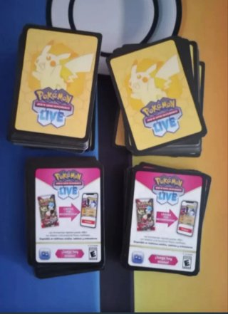 Lote +400 cartas Pokemon Live