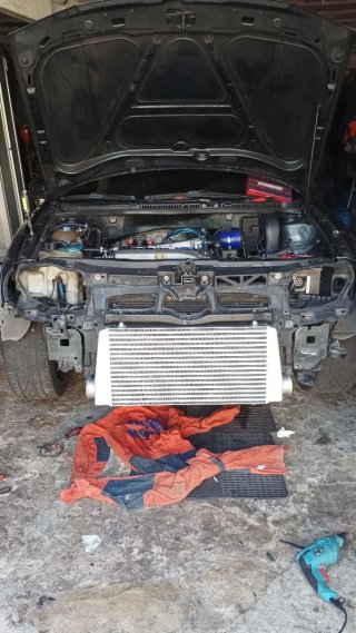 Intercooler frontal aluminio + kit