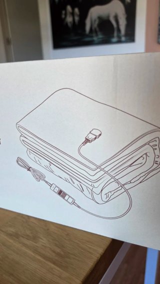 Manta Eléctrica Sofá Nueva Gris/Blanco