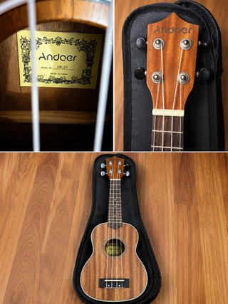 Ukulele Andoer UK-21 + Custodia