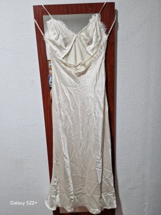 Camisón lencero satén encaje talla M