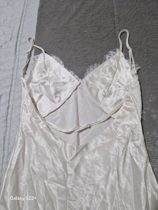 Camisón lencero satén encaje talla M