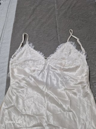 Camisón lencero satén encaje talla M