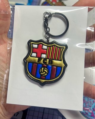 Llavero FC Barcelona Escudo Artesanal