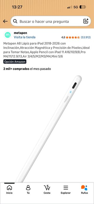 Lápiz Metapen A8 para iPad