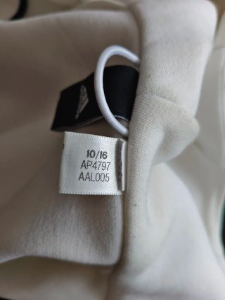Sudadera Adidas Fleece Blanca Real Madrid