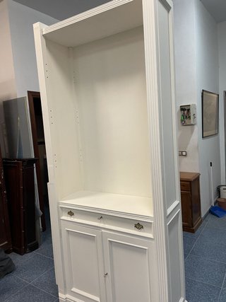 Mueble de salón caoba con chimenea