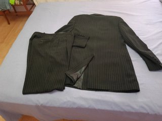 Traje de boda hombre rayas