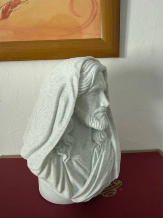 Busto Jesús 3D efecto mármol