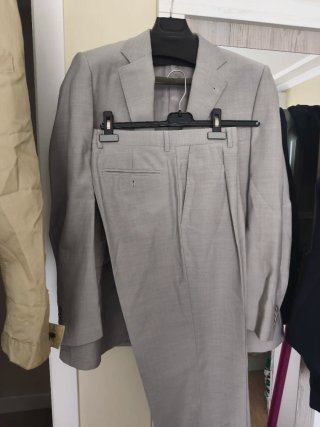 Traje de chaqueta gris
