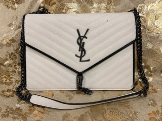 Borsa Yves Saint Laurent Bianco e Nero
