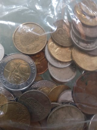 Mix di monete straniere e italiane