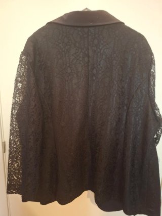 Chaqueta calada SHEIN negra