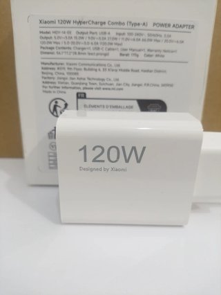 Cargador Xiaomi 120W Carga rapida Con Cable