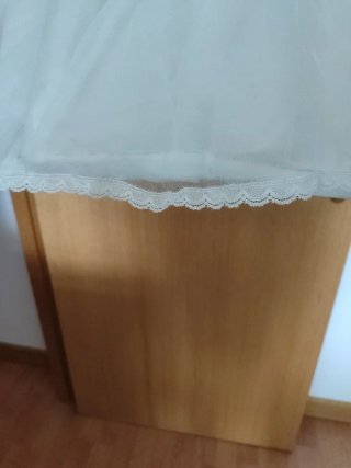Cancán de novia blanco talla S