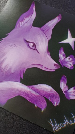 Print Zorro Morado Mariposas