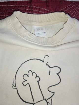 ZARA Sudadera Charlie Brown T.10