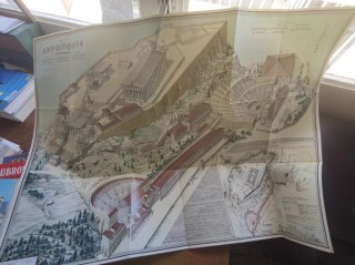 Guía de la Acrópolis con precioso mapa desplegable