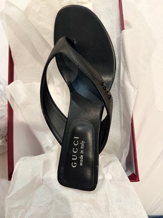 Sandalias Gucci Negras Sin Estrenar
