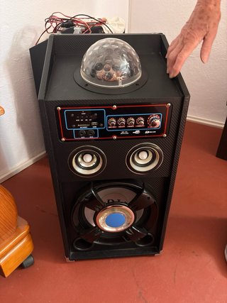 Altavoces PMPO 10000W  Luces LED/Disco karaoke c