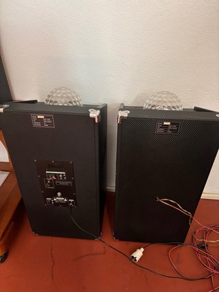 Altavoces PMPO 10000W  Luces LED/Disco karaoke c