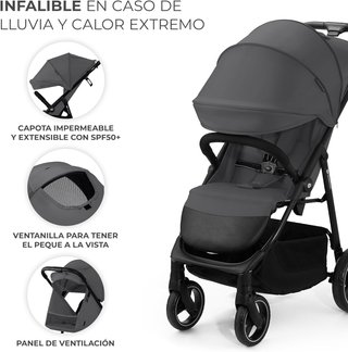 Silla de Paseo Kinderkraft Trig 3 Gris