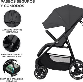 Silla de Paseo Kinderkraft Trig 3 Gris