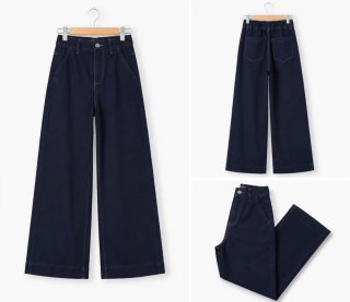 Pantalón vaquero campana azul