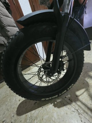 Bicicleta Eléctrica Fat Bike Negra
