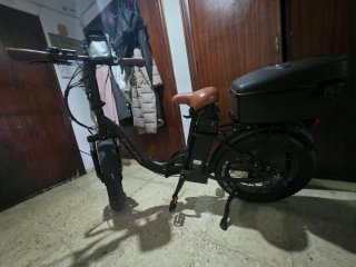Bicicleta Eléctrica Fat Bike Negra
