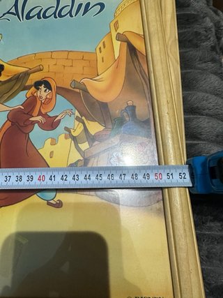 Cuadro Decorativo Aladdin Disney con cristal