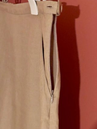 Gonna Max Mara 100% Lino Beige