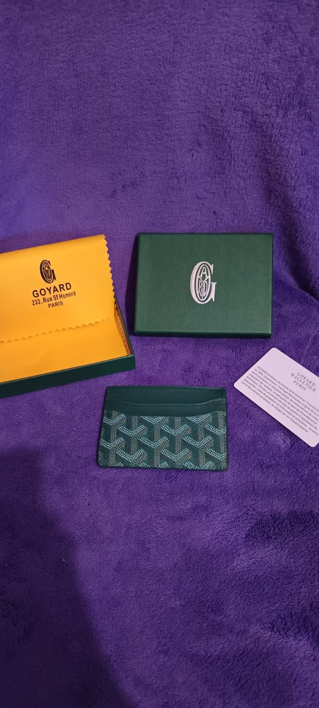 Tarjetero Goyard Verde