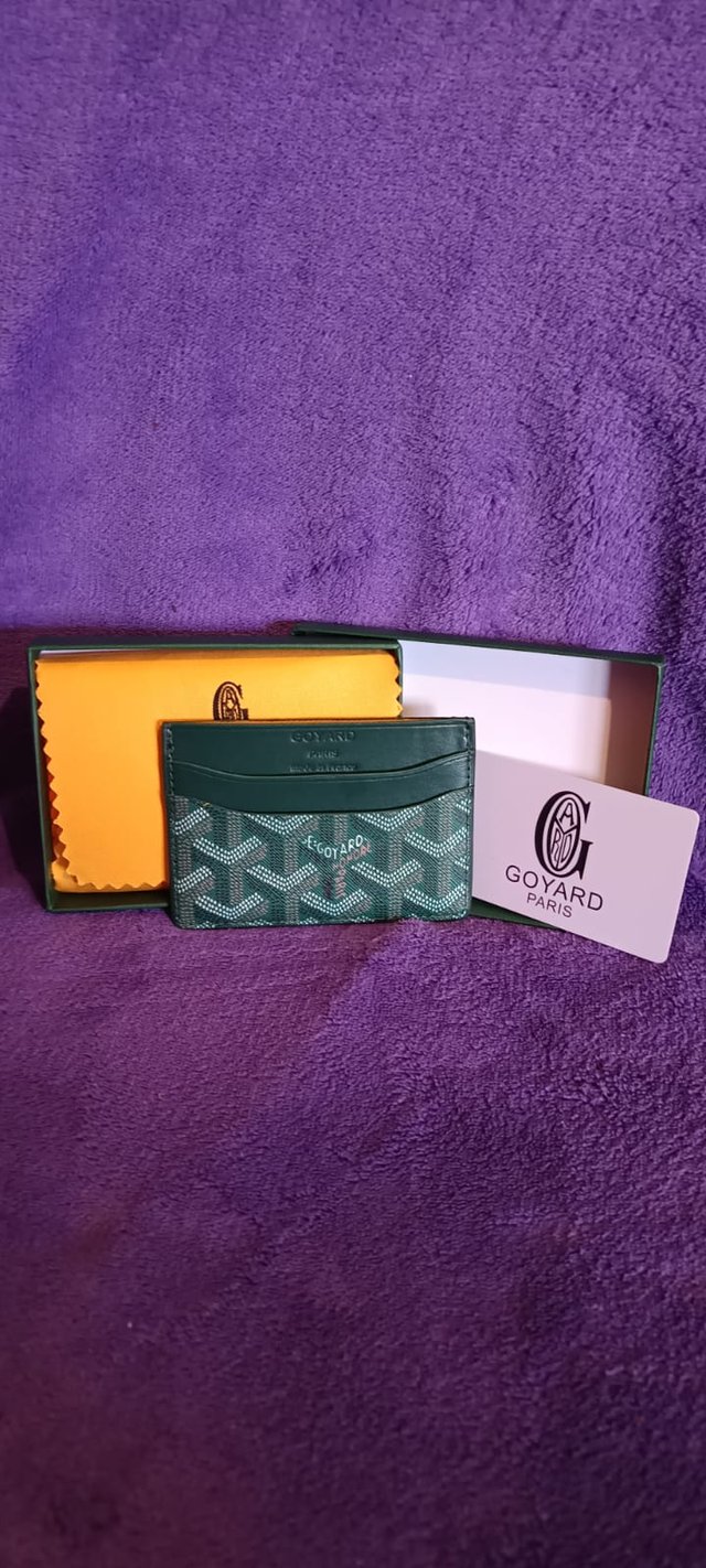 Tarjetero Goyard Verde