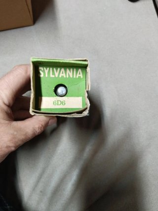 Válvula Sylvania 6D6 Pentodo RF/FI