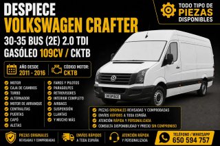 Despiece Volkswagen Crafter 2.0 TDI 109CV