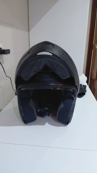 Casco Moto Modular CABERG Negro Mate