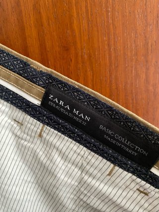 Pantalones chinos Zara Man Talla 42 Marrón
