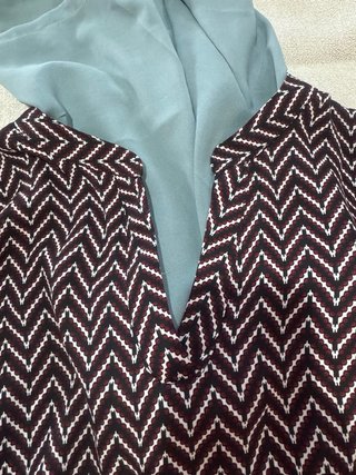 Blusa AMISU donna tg M fantasia geometrica