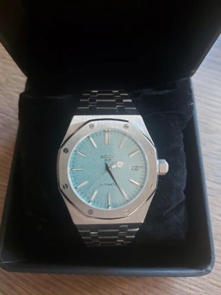 Seiko Mod Royal Oak Glacier