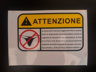 Sticker moto