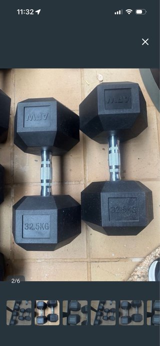 Mancuernas Hexagonales AFW 47.5kg