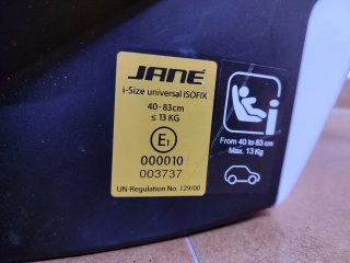 Sillita de coche para bebé Jané con Isofix