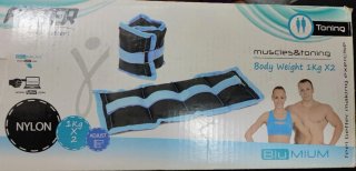 Pesas Tobilleras y Muñecas 1kg x2 Nylon