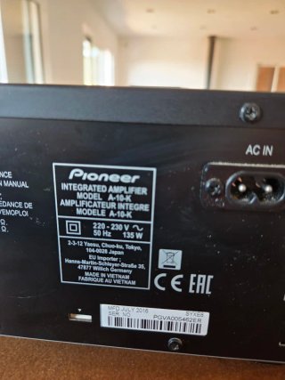 Amplificador Integrado Pioneer A-10 Negro