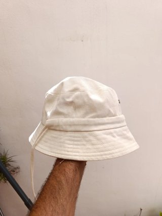 Sombrero bucket mujer Jacquemus blanco algodón org