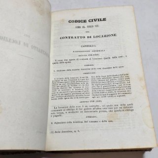 Libro antico Il dritto civile Troplong locazione