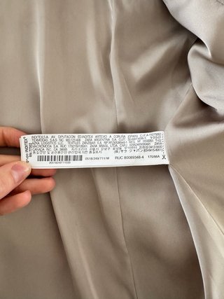 Gabardina Zara Beige Mujer