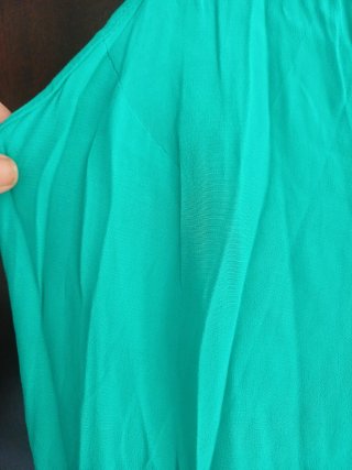 Vestido largo Mango verde azulado