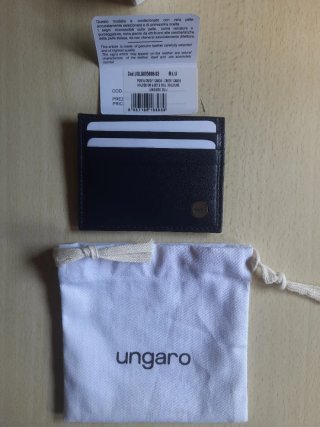Portafoglio porta carte Ungaro nero